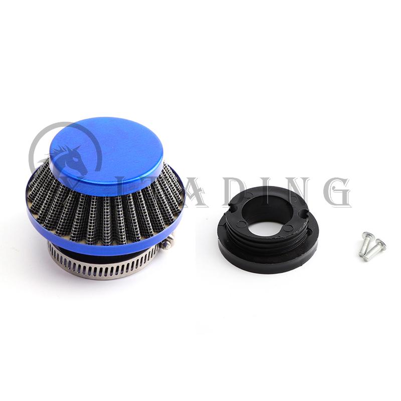 Pocket Bike Air Filter with Connector for 47cc 49cc 2stroke engine carb carburetor Mini Quad ATV Dirt Bike MiniMoto Go Kart Quad Air Filters 7