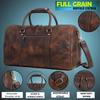 Кожаные спортивные сумки для мужчин, ручная кладь, мужская сумка для одежды для путешествий, бизнеса, кожаная дорожная сумка Weekender, коричневая