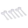 20Pcs Powder Spoon White Measuring Spoon Plastic Small Spoon