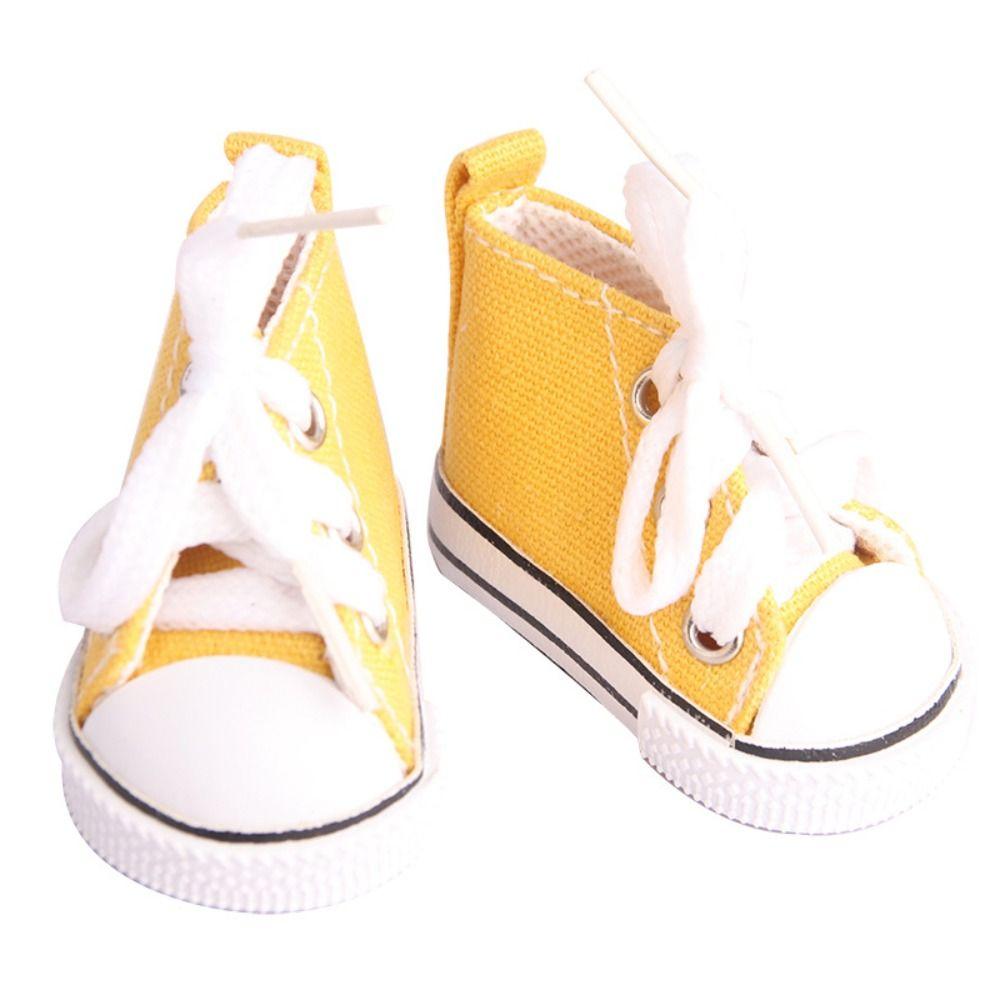 Cute Doll Mini Canvas Shoes Mini Doll Sneakers Doll Casual Canvas Shoes  Girl Toy