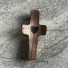Encouragement Gift, Relieve Anxiety Comfort for Clutching, Clinging and Praying, Wooden Cross Fidget, Pocket Olive Wood Crosses