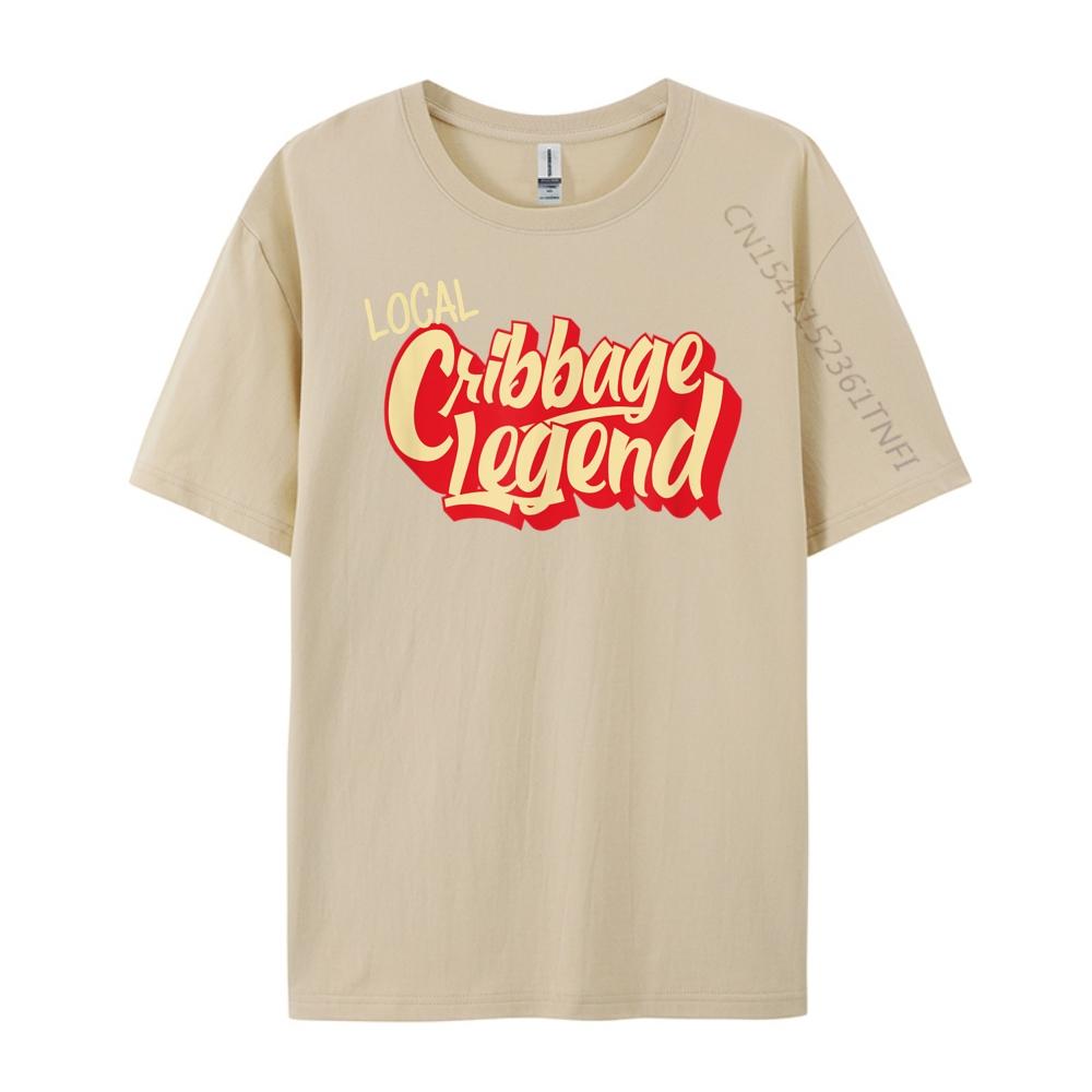 Funny Cribbage Player Local Cribbage Legend Mens Designer T Shirt Man Clothes Party