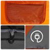 Family Tent for 6 Persons Grey and Orange Waterproof