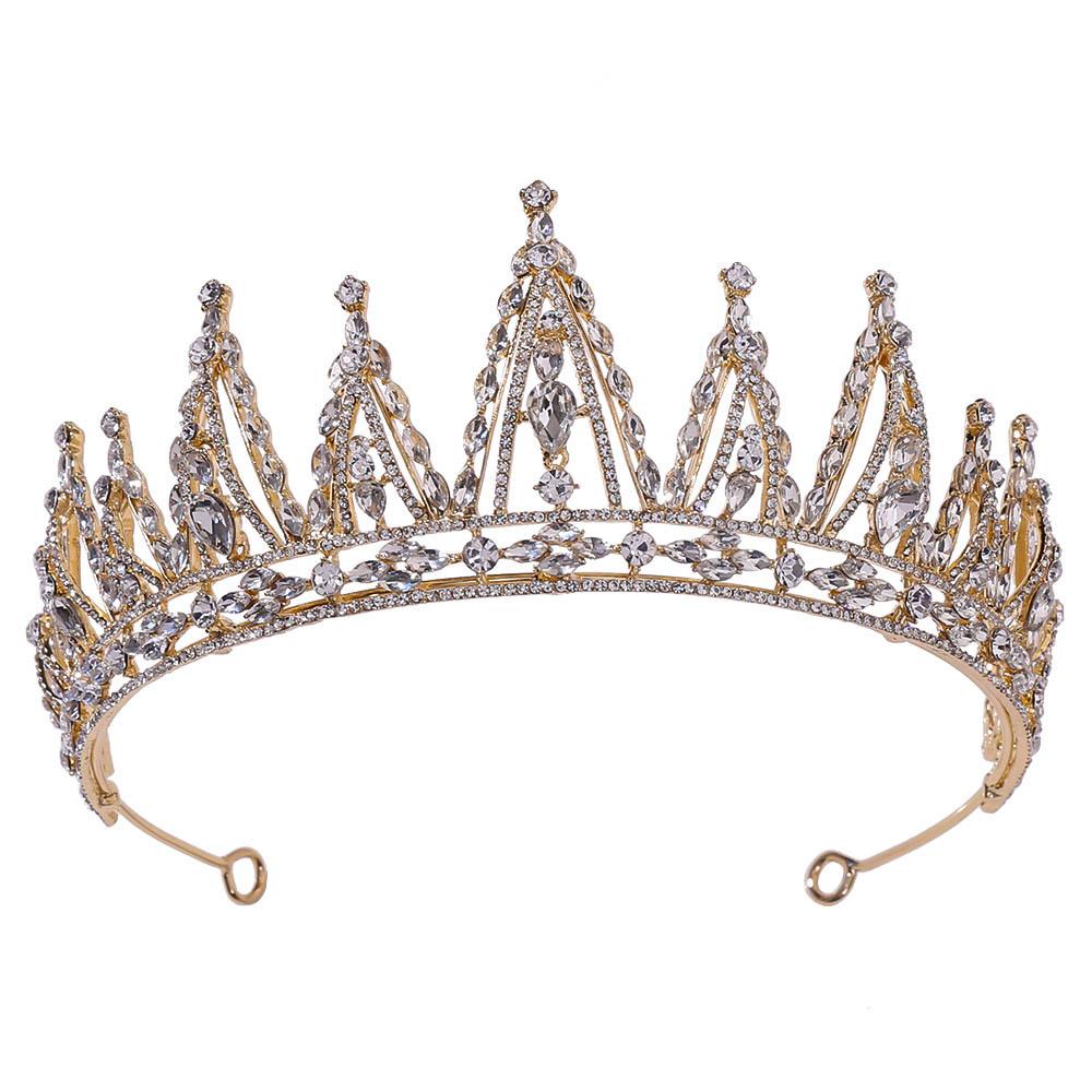 Новый хрустальный свадебный венец из сплава, высококачественные свадебные аксессуары для принцессы, аксессуары для свадебного платья на день рождения