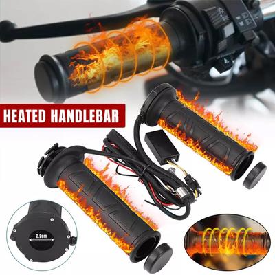 Новые 22 мм рукоятки для мотоцикла с подогревом, электрические литые ручки для мотокросса, регулируемые ручки для мопеда, горячие ручки для скутера I9m3