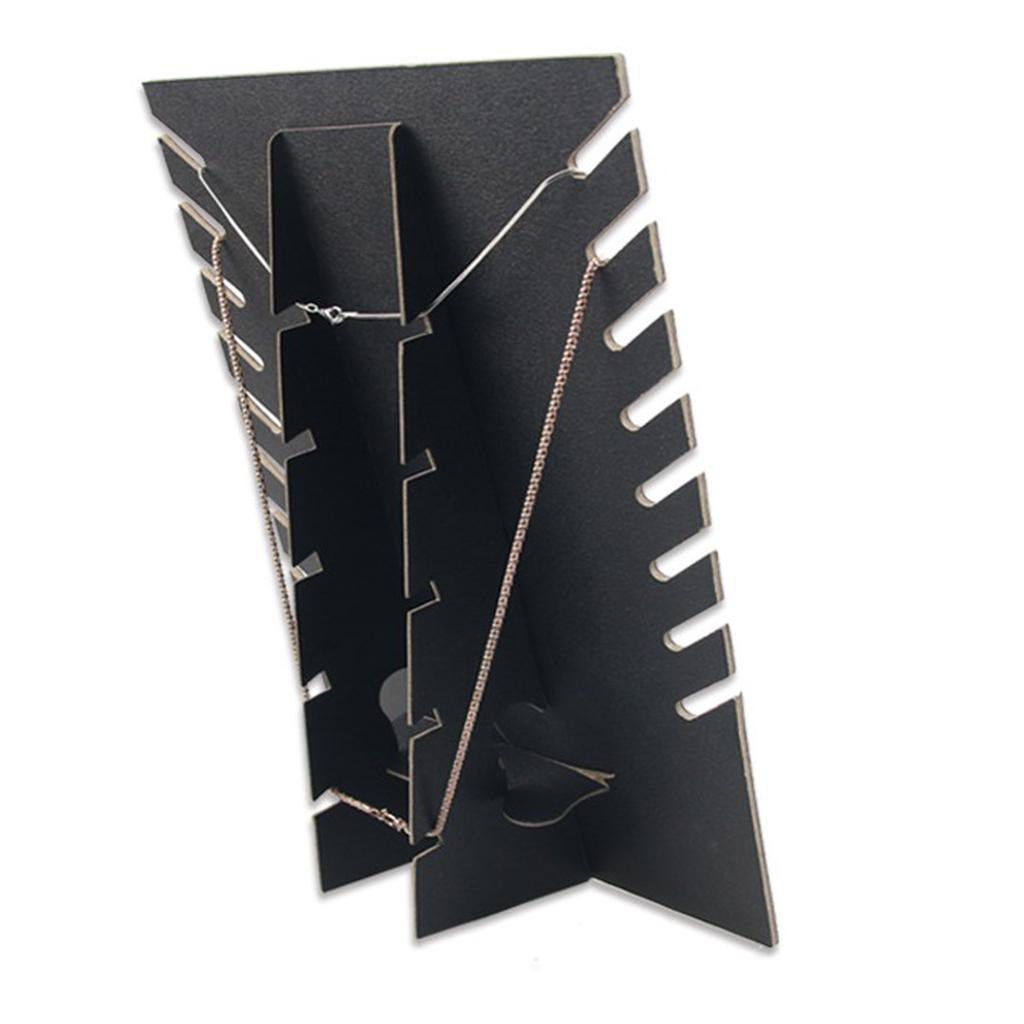 Necklace Pendant Display Holder Stand Velvet Easel Organizer Rack 19x35.5cm