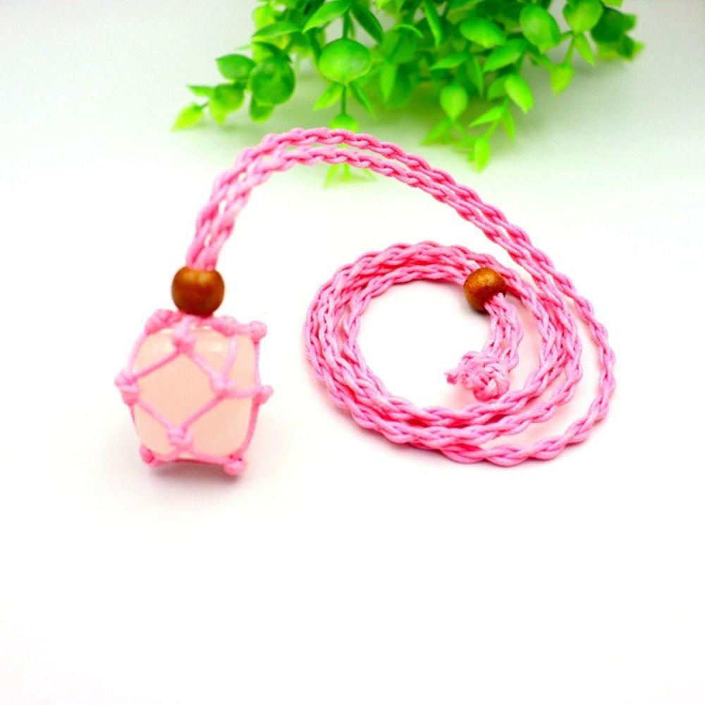 Сплетенный вручную шнур для ожерелья, плетеный шнур для ожерелья, держатель для ожерелья с кристаллами, браслет