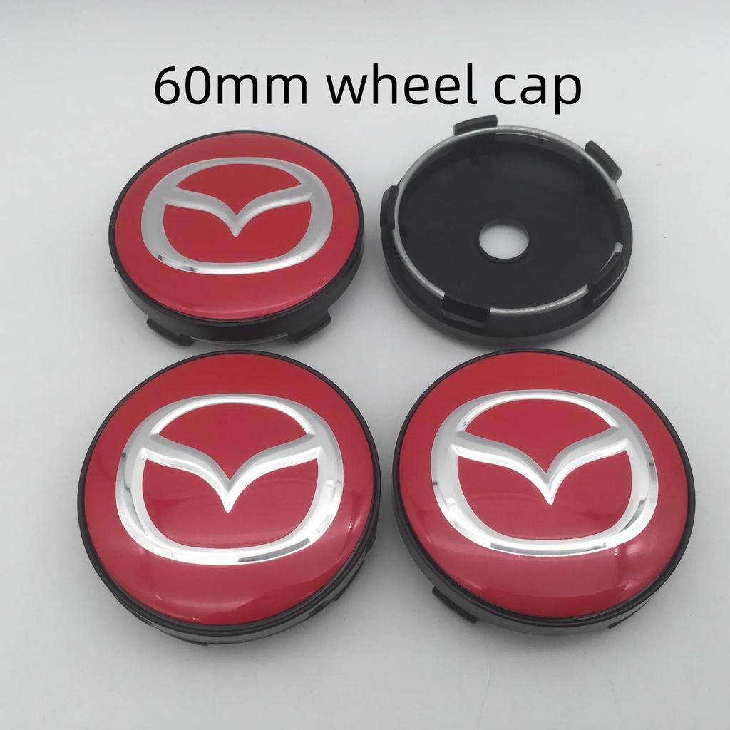 2025 Горячие 4 шт. 3D для Mazda 56 мм 60 мм 68 мм Автомобильная эмблема Колпачок ступицы колеса Значок наклейки Стайлинг Авто Аксессуары
