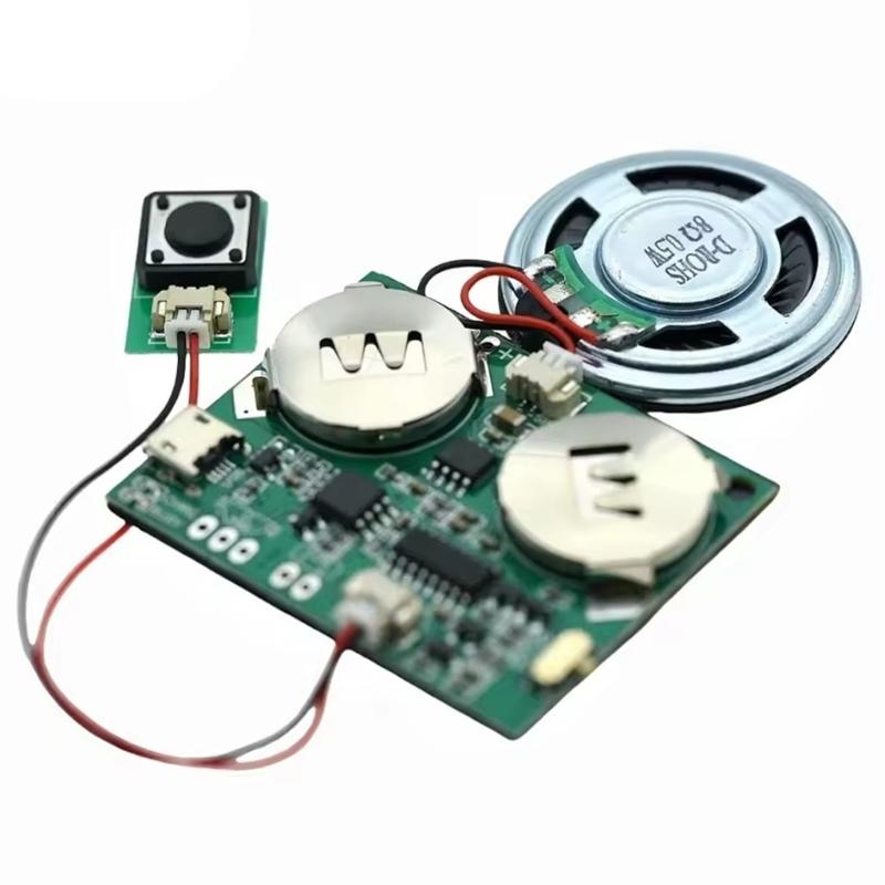 Настраиваемый модуль записи голоса с USB-зарядкой, емкость хранения 4 МБ для творческих поделок и персонализированных сообщений