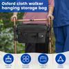Large Rollator Walker Organizer Bag Foldable Hanging Basket With Adjustable Fastener Oxford Cloth Under Seat Rollator Pouch