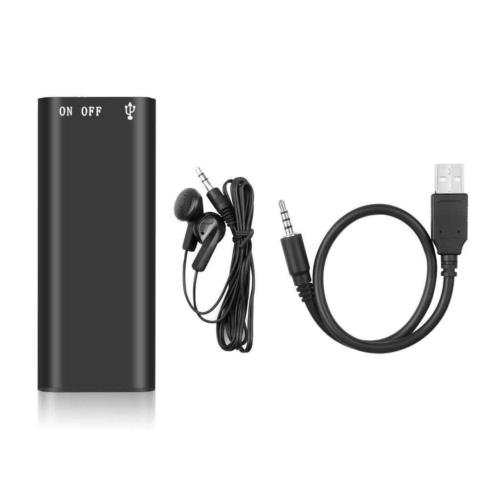 Smallest 8GB Professional Voice Recorder Digital Audio Mini Dictaphone + MP3 Player