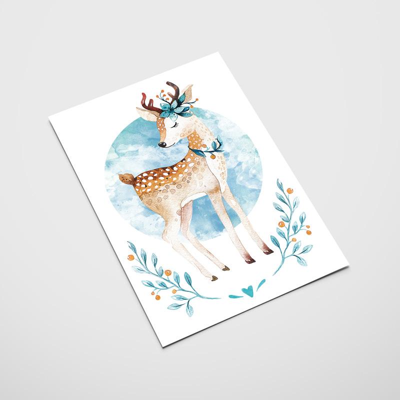 Постер для детской комнаты, олень