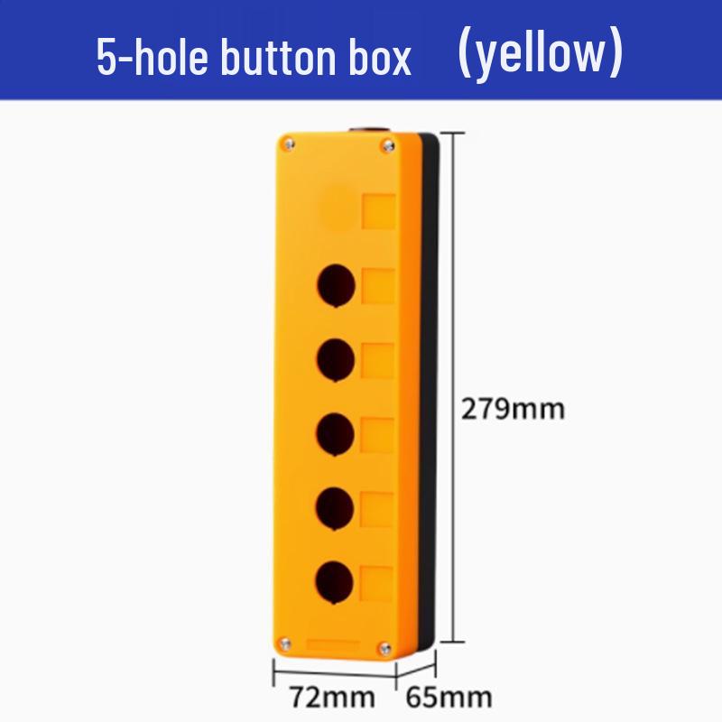 Strong Waterproof Magnetic Button Box: 1234-Position, Emergency Stop & Start Single Hole Control Switch.