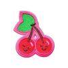 Twin Cherry Cute Cartoon Tactical Patch Morale Velcros Sticker Embroidered Badge Patch Hook Loop Fastener DIY Cap Backpack Jeans