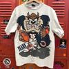 Чикаго Беарс НФЛ Таз Дьявол Looney Tunes Редкий Дизайн vtg S-5XL Унисекс Футболка