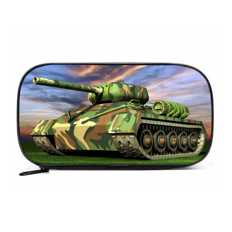 Пенал Tank KV44 большого объема - износостойкий Оксфордский тканевый пенал-органайзер для мальчиков