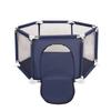 Selonis Hexagon 6 Side Play Pen with 100 Balls, Blue:yellow/green/blue/red/orange
