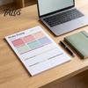 Tear Off Note Pad A5 Brain Dump Planner, Tear-off Daily Task with 50 Personalized Goal Setting Sheets, Thickened Paper Notepad for Organizing Thoughts