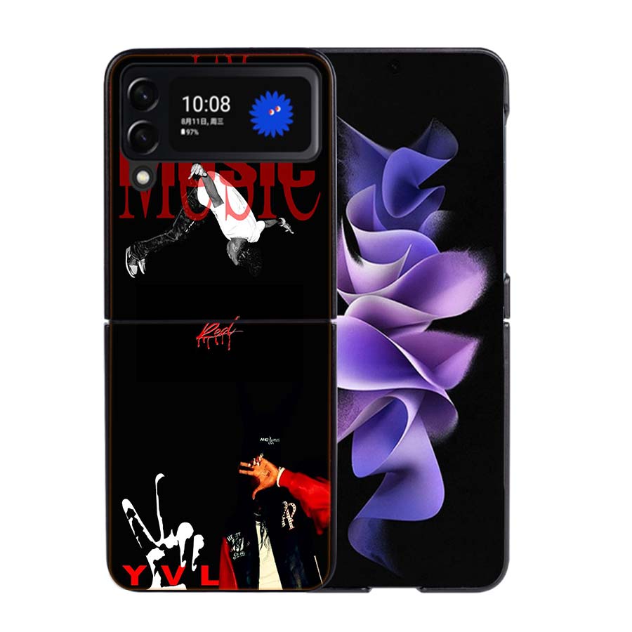 I AM MUSIC P-Playboi Carti Phone Case For Samsung Z Flip 7 6 5G Galaxy Z Flip4 Z Flip5 Z Flip3 Coque Black Hard PC Shell Protect