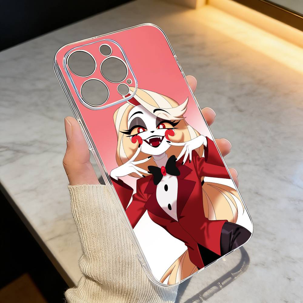 Hazbin Hotel Чарли Морнингстар Чехол для телефона Прозрачный Силиконовый Мягкий Для iPhone 17 16 15 14 13 12 11 Mini Pro Max Plus