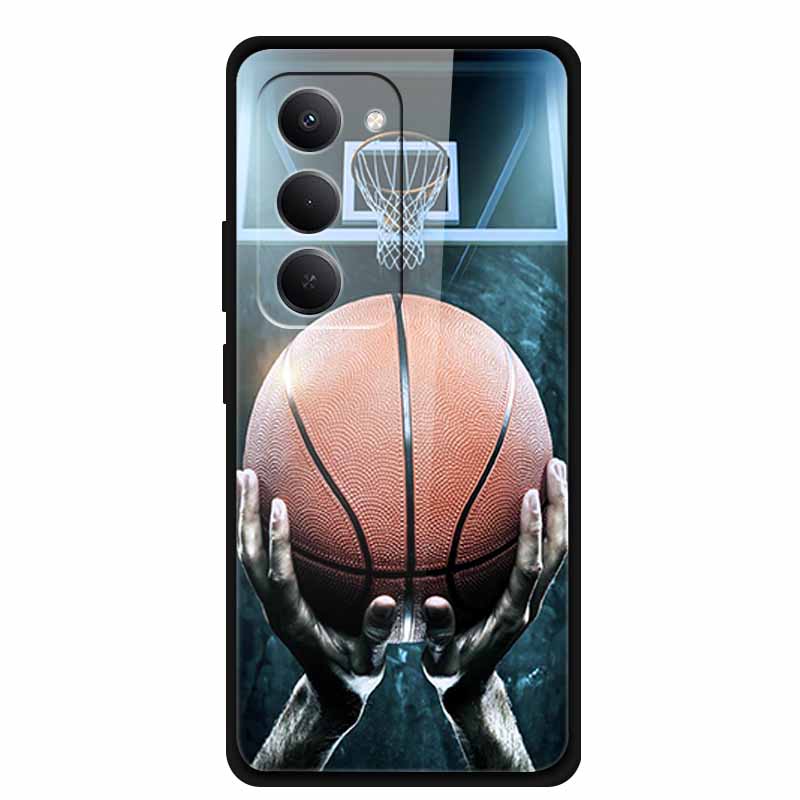 Glass Case For Redmi 15 4G Phone Case Redmi15 Coque Tempered Glass Hard Back Cover For Xiaomi Redmi 15 5G Case Soft Bumper Funda