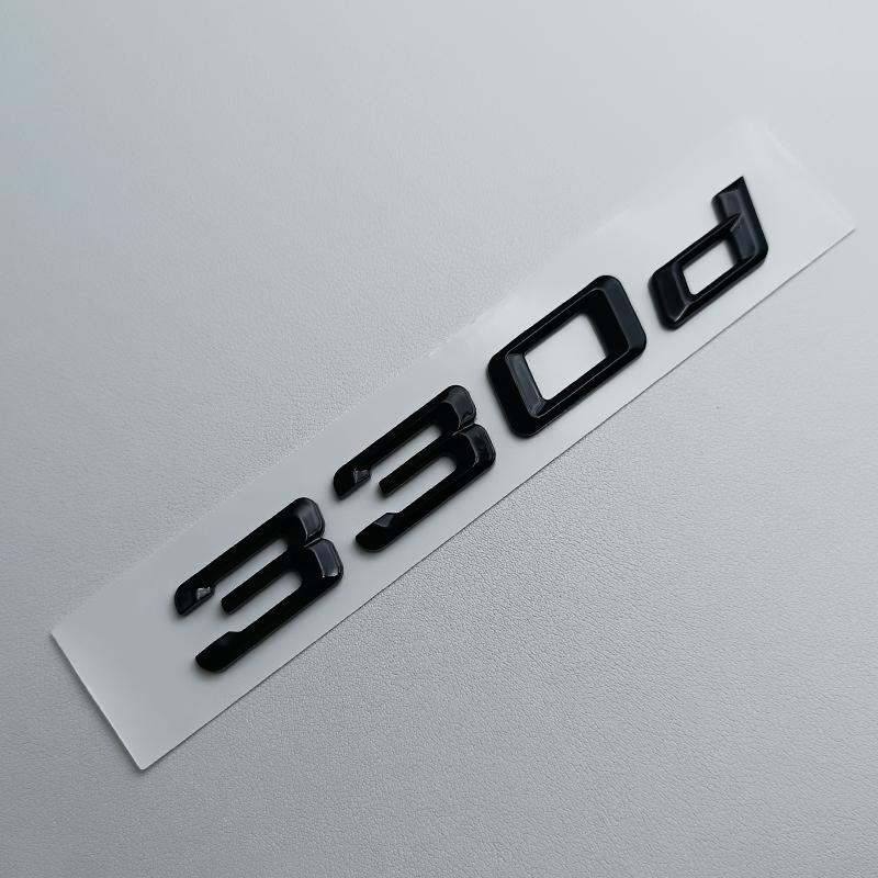 3D Черный ABS Логотип 318d 316d 325d 330d 320d Буквы Значка Наклейка на Автомобиль Значок на Задний Багажник Для E90 E46 E91 E92 E93 F30 Аксессуары