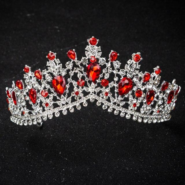 European Design Crystal Big Princess Queen Crowns Marriage Bridal Wedding Hair Accessories Jewelry Bride Tiaras Headbands