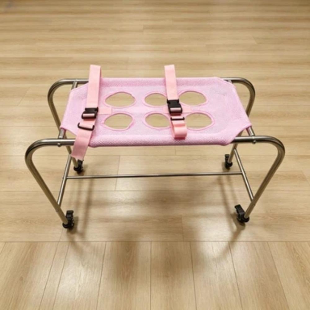 Folding Dog Grooming Table 6-Hole Pet Washing Station Cat Bathing Restraint Rack Picking Ears