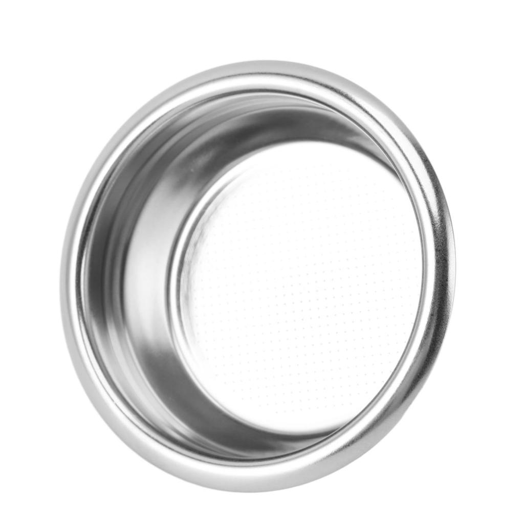2PCS Coffee Portafilter Basket 58mm Stainless Steel 2 Cups Single Layer Filter Basket for Portafilte