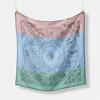 Twill Silk Scarf Woman Constellation Print Square Scarves Wraps Bandana Small Hijab Foulards Lady Tie Headband Neckerchief 53CM