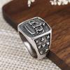 Ретро Корона посеребренный сплав мужской декор на безымянный палец вечерние бар ювелирные изделия подарок