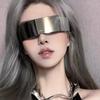 Футуристические Солнцезащитные Очки Смешные Зеркальные Очки для Вечеринки Футуристические Очки без Оправы для Женщин Мужчин Хэллоуин Косплей Вечеринка