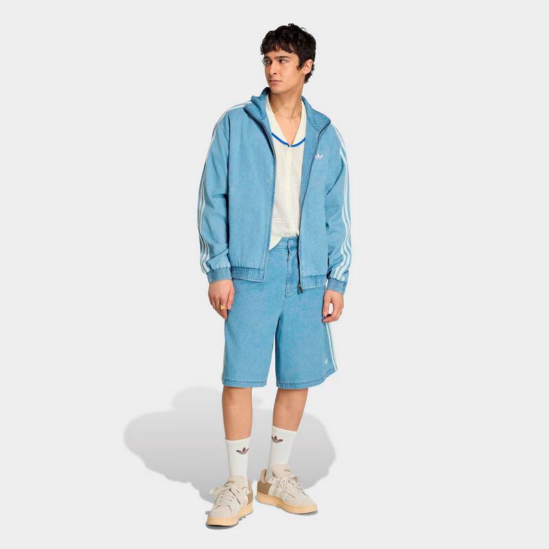 adidas Мужские свободные джинсовые шорты-бермуды KX1192
