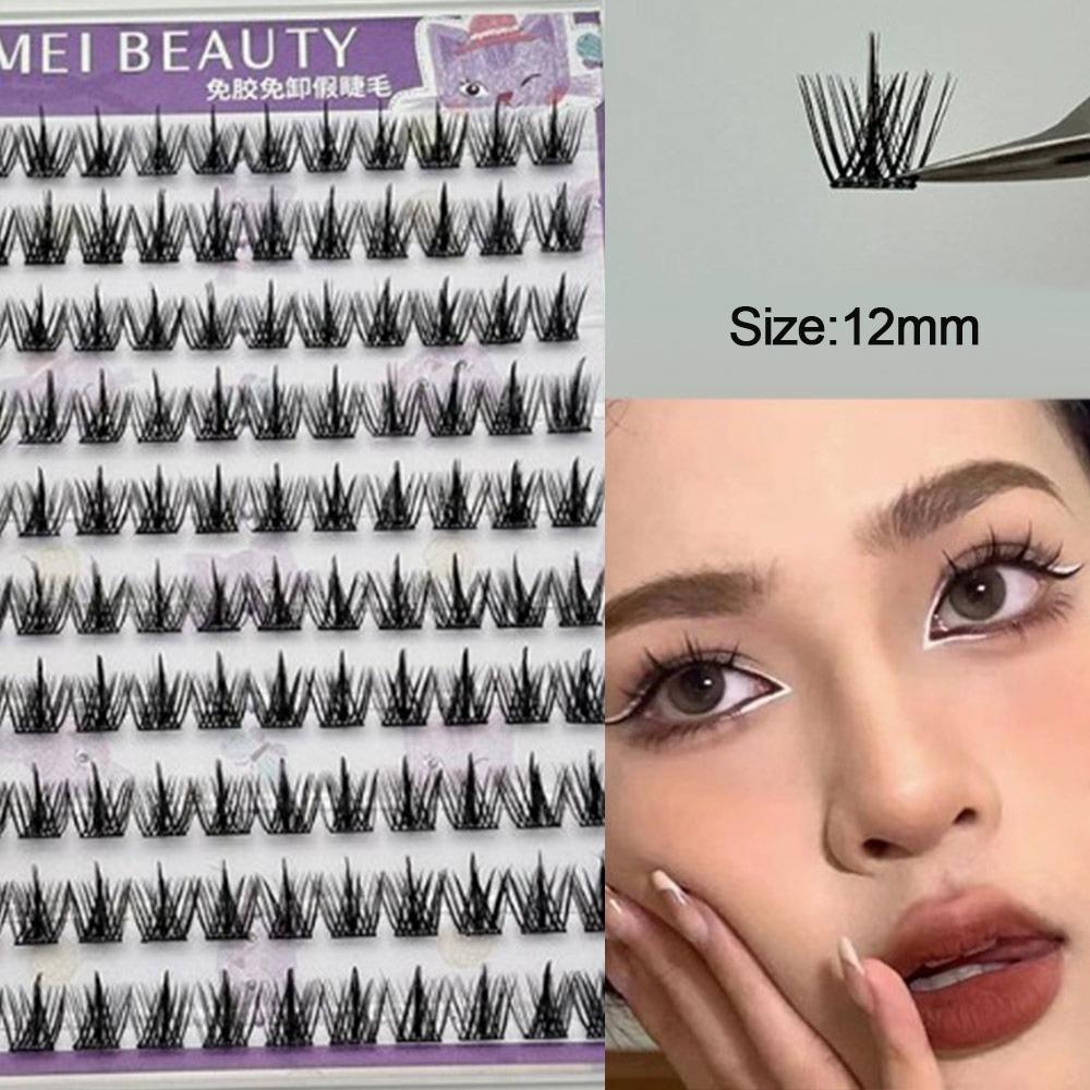 Многоразовые пучковые ресницы 10 рядов Мягкие пучки ресниц как у айдола Новые самоклеящиеся ресницы