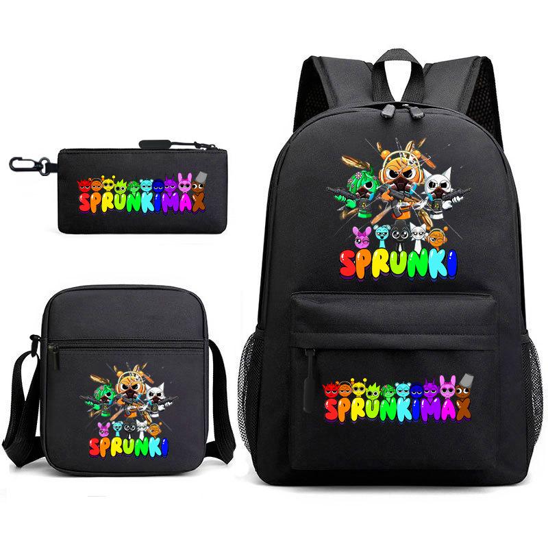 Игровые товары Rhythm Box Школьная сумка Sprunki Мультяшный Рюкзак Созвездие Сумка-портфель Набор из трех предметов