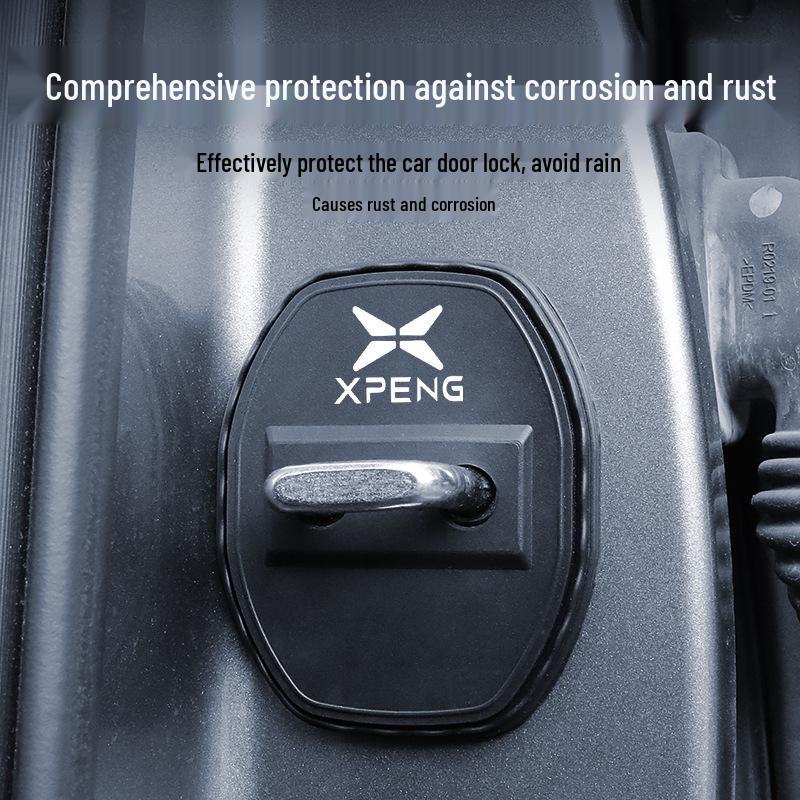 Xiaopeng P5 Car Door Lock Dustproof, Anti-Rust, Shock-Absorbing Silicone Cover