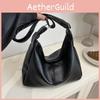 Stylish Soft Pu Tote Bag For Women With Ruffled Design In Black White Or Brown