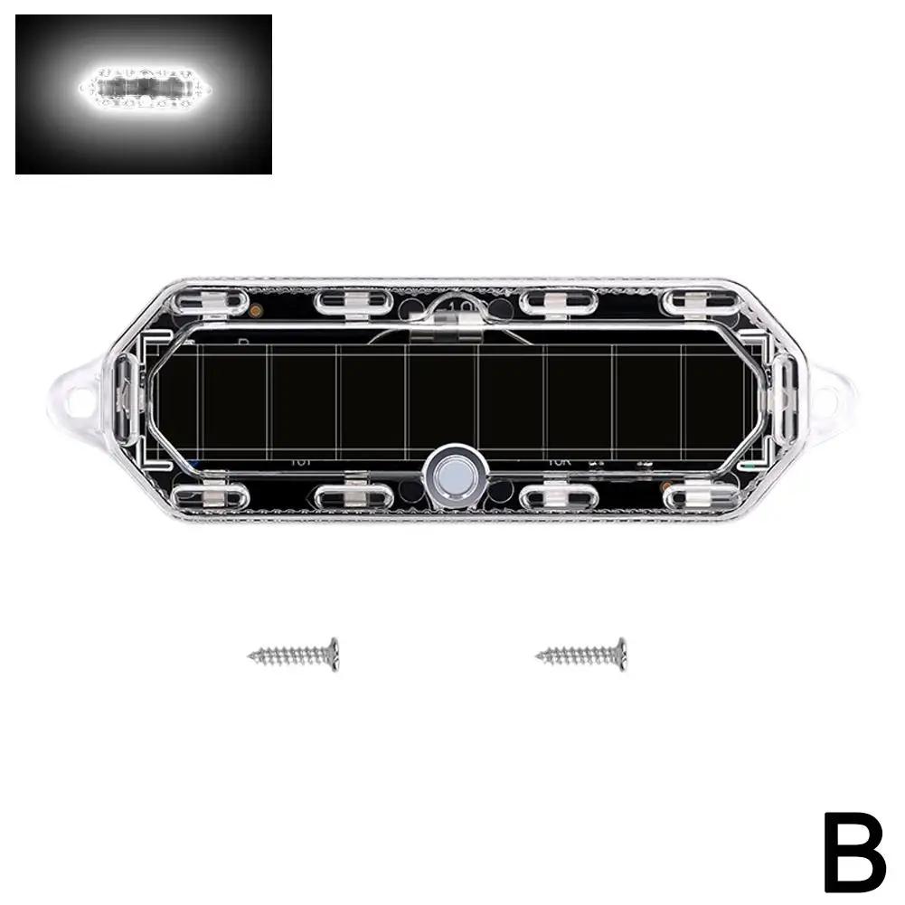 Светодиодные предупреждающие огни на солнечных батареях для ночной езды на мотоцикле и электромобиле, универсальные мигающие предупреждающие огни G3L7