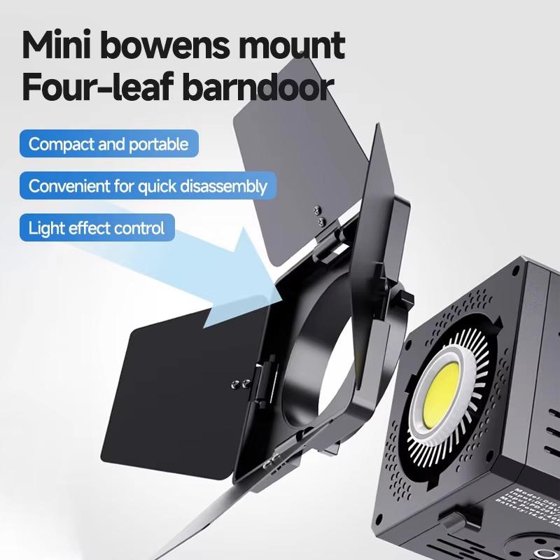 Compuertas 4 Hojas Para Mini Bowens Zu60 Zu80 M60, Modificador De Luz Profesional Accesorio Estudio Fotografía