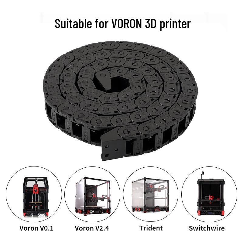Qipang 3D-принтер Цепь-кабель для моста (10x15) Пластиковые детали Voron из нейлона