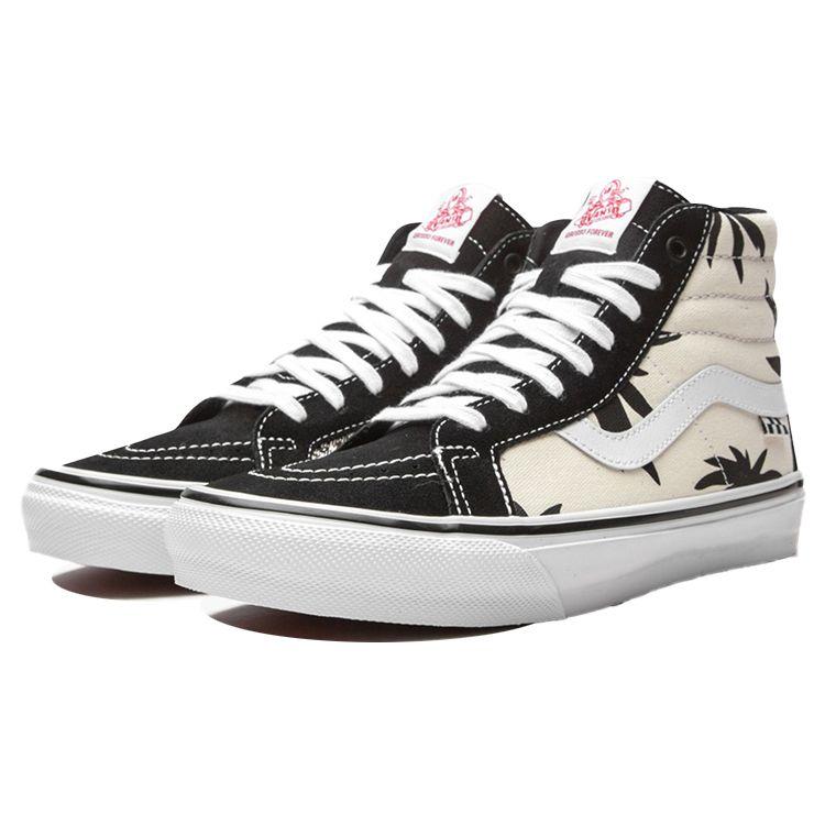 Vans Skate Sk8-Hi Reissue Grosso 88 - черные кроссовки Palms Unisex True-White VN0A5KYR431
