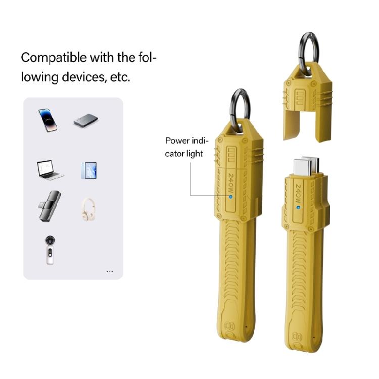 Кабель USB4.0 Type C на C, 240 Вт, быстрая зарядка, 80 Гбит/с, высокая скорость, гибкий кабель TPE, спутник в путешествии