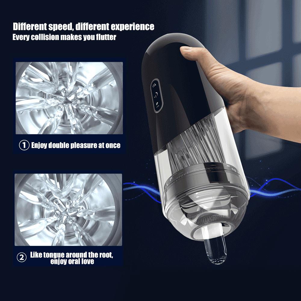 Automatic Masturbator Cup, Sucking Vibrator Vaginal Penis Blowjob Machine, Masturbation Cup Sex Toy for Men Adult Supply 18+
