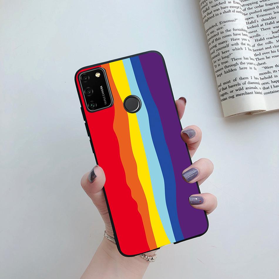 Для Huawei Honor 9A Чехол 2020 Силиконовая Крышка Мягкий Бампер Чехол Для Huawei Honor 9A Чехлы для Телефона MOA-LX9N Honor9A Сердце Любви Funda