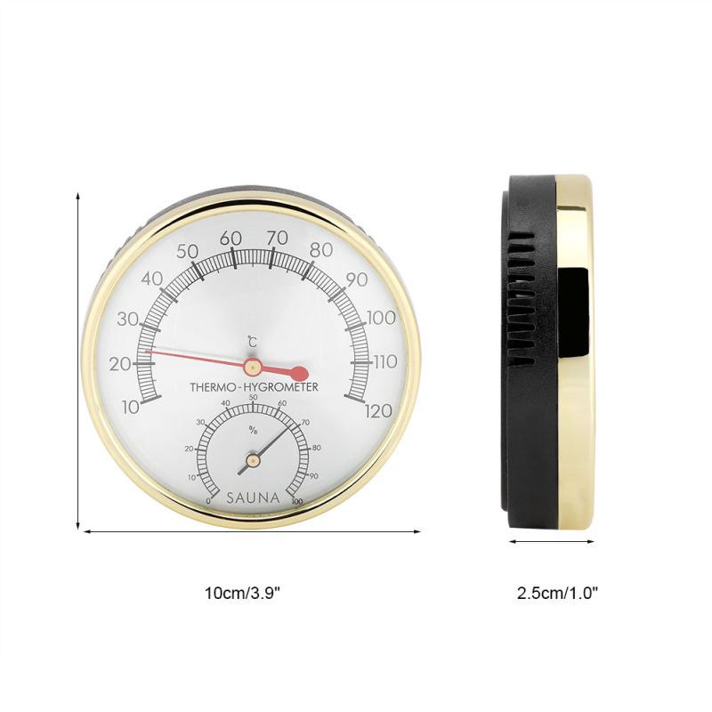 Indoor Metal Thermometer Hygrometer Sauna Room Accessory
