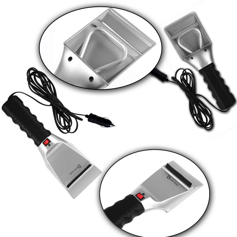 12В Подогреваемая Автомобильная Зимняя Греющая Снег Лед Щетка Лопата Электрический Скребок для Снега и Льда