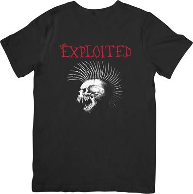 The Exploited 2 Музыка Унисекс Футболка из Качественного Хлопка Черная