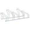 Self-standing Floor Bike Rack for 5 Bikes Galvanized Steel