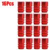 16Pcs Car Wheel Tire Valve Stems Caps Aluminum Tyre Rim Stem Covers Airdust Waterproof for BMW Auto Motorcycle Car Accessories