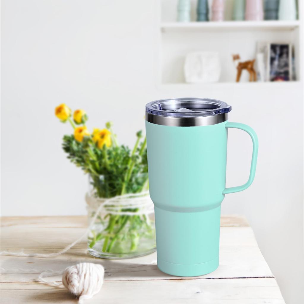 Livole Vacuum Insulated Stainless Steel Coffee Keeps Hot or 600ml Large with Travel Large Thermos with Perfect for and Carbonated Ideal for Outdoor